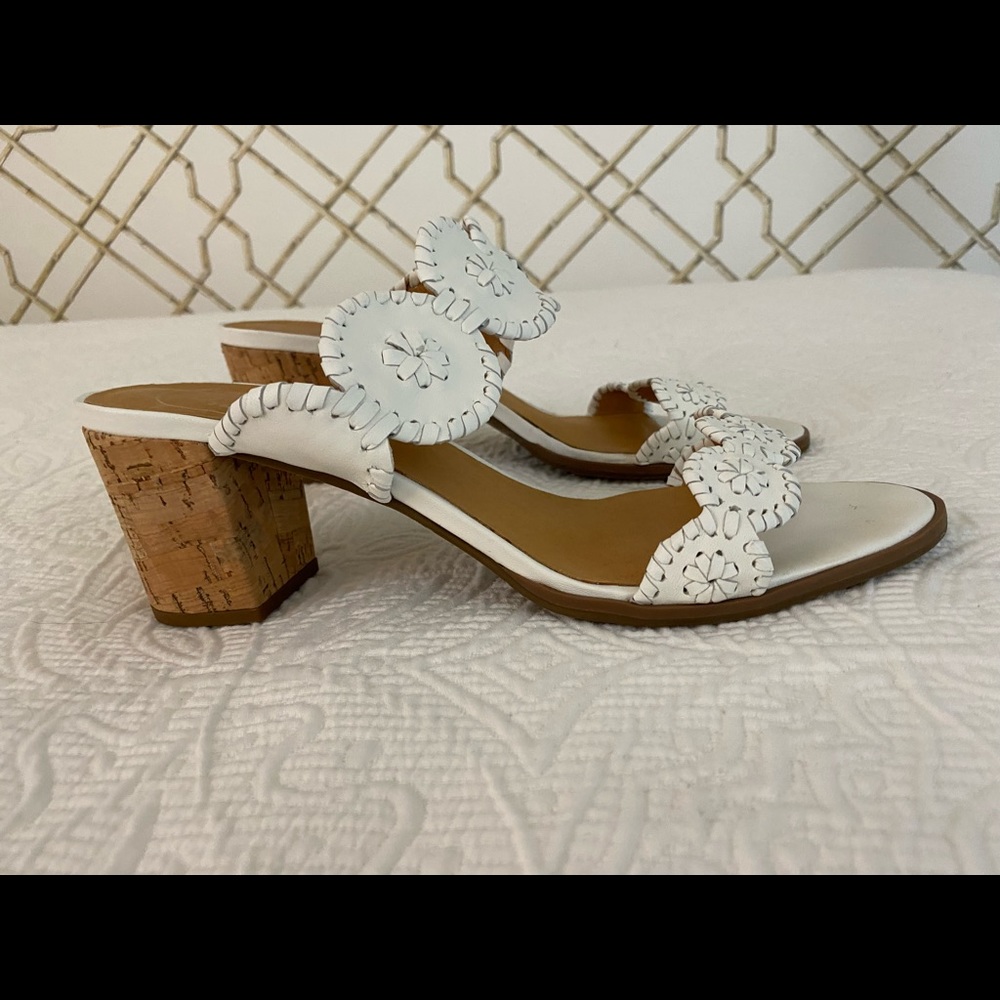 Jack Rogers heels. 2.5 “ cork heel.
